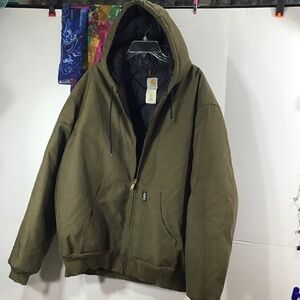 Vintage Carhartt Men's J133 Hooded insulated Arctic Active Jacket XL
